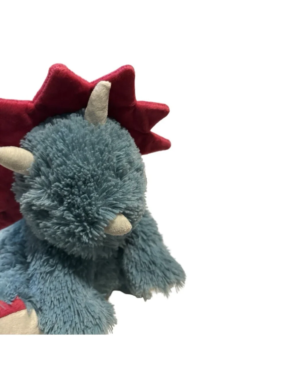 Warmies Triceratops Dinosaur Plush Microwavable Weight Lavender Scent Blue, Pink